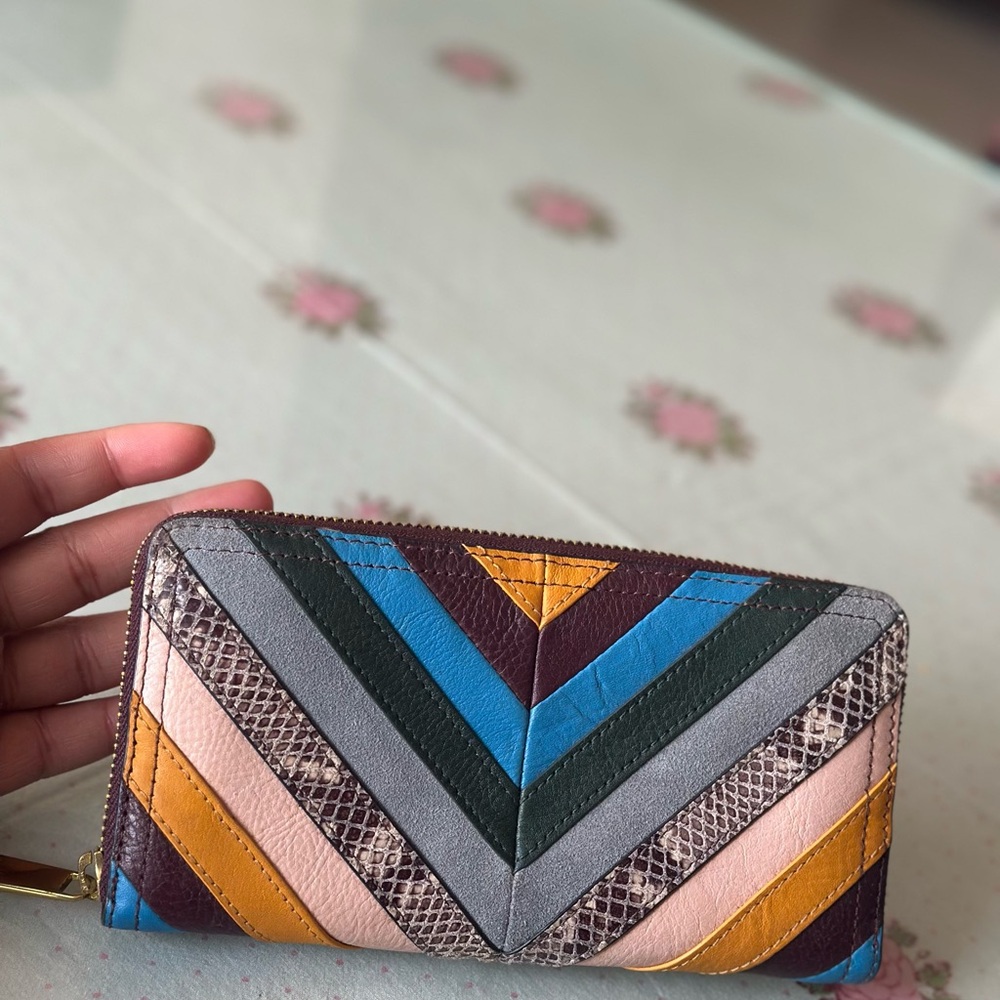Multicolor Chevron Women's Wallet